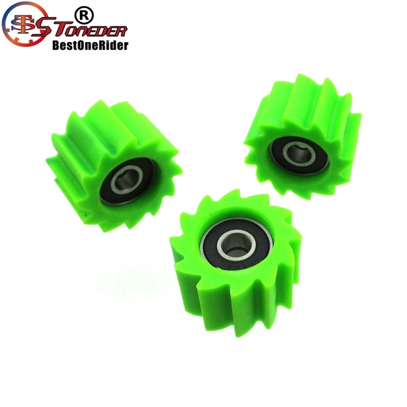 STONEDER Green Chain Roller Guide Pulley Tensioner For Kawasaki KX250F KX450F 2006 2007 2008 2009 2010 2011 2012 2014 2015 2016