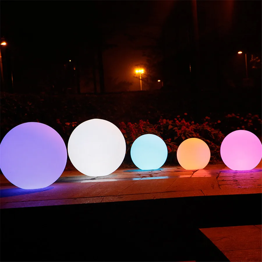 Christmas Outdoor LED Garden Ball Lights Remote Control Floor Lawn Lamp Swimming Pool Wedding Party Holiday Home Decoration