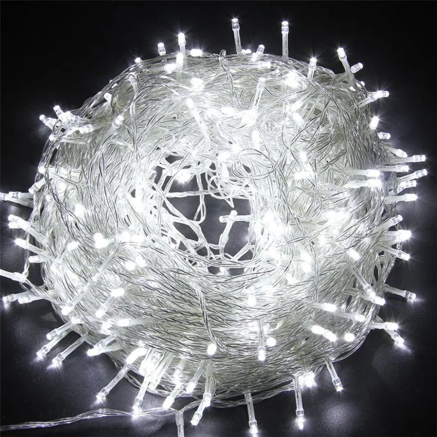 50M/400 100M/600 LED Fairy LED String Light Outdoor Waterproof AC220V Holiday String Garland For Xmas Christmas Wedding Party