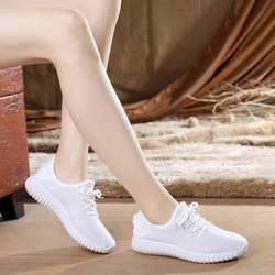 Women Casual Shoes Summer 2020 White Mesh Candy Colors Flats Shoes Woman Fashion Breathable Soft Women Sneakers