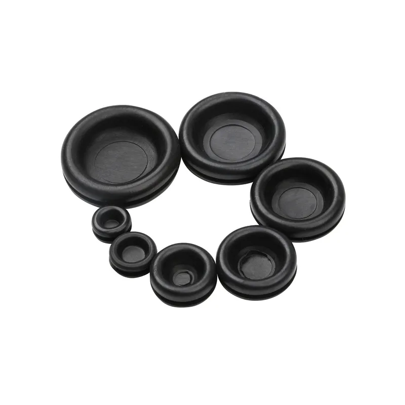 170Pcs/Lot Rubber Grommet Firewall Hole Plug Retaining Ring Black Car Electrical Wire Gasket Kit For Cylinder Valve Water Pipe