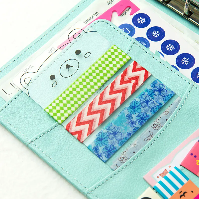 Dokibook New Straight Ruler Loose-leaf Cartoon Rulers Transparent Kawaii Animal Ruler Tape Packing Plates hot