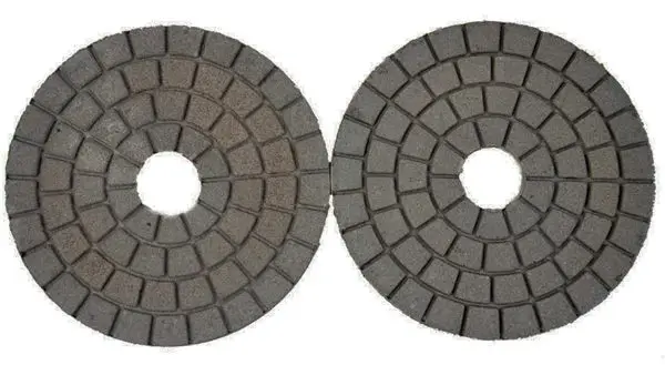 Almofadas de polimento diamante branco de qualidade premium de 4 polegadas para pedra