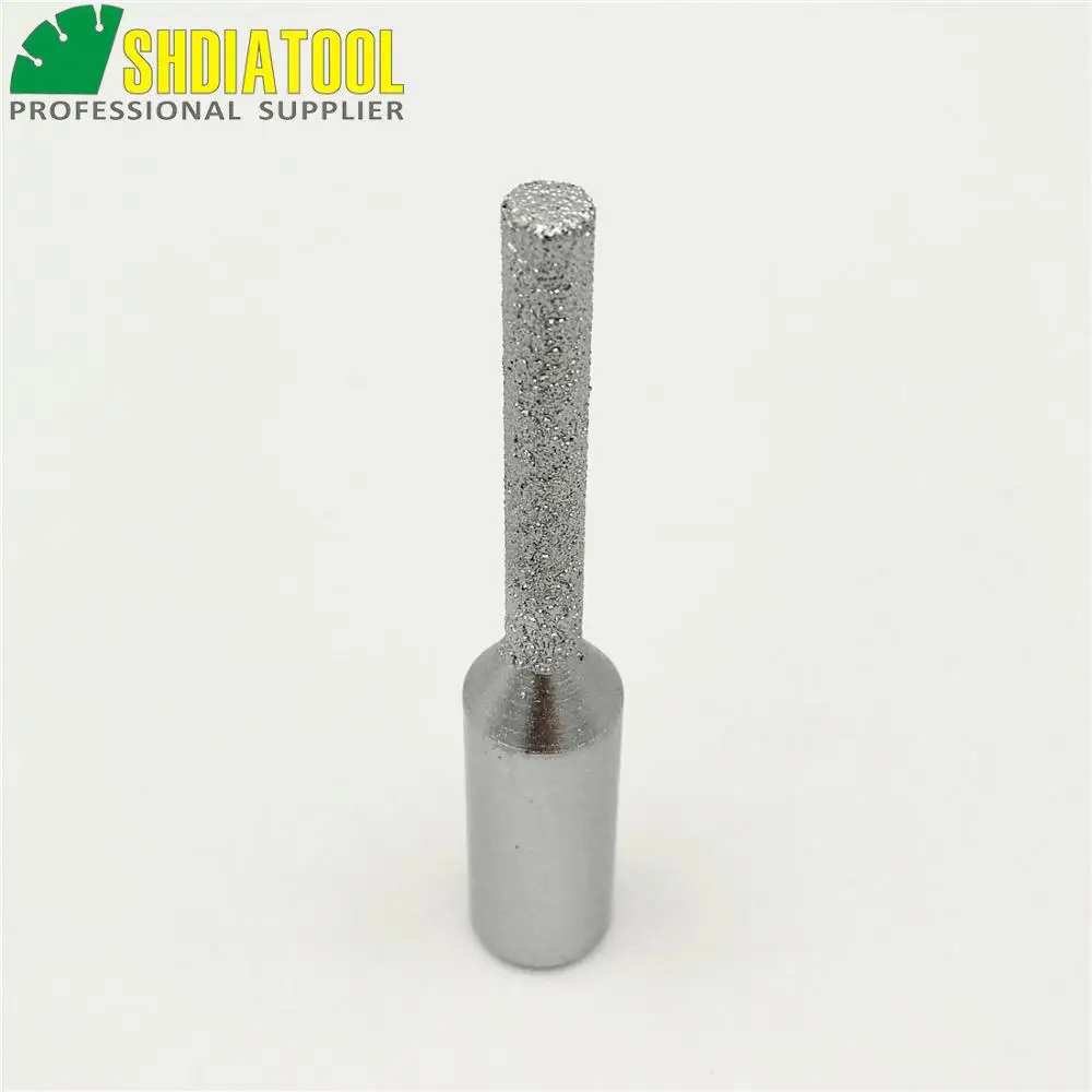 SHDIATOOL No. 4 Brazed Diamond Router Bits With 1/2" Shank For Marble/granite Edge Profile Staight Knife Router Cutter For Stone