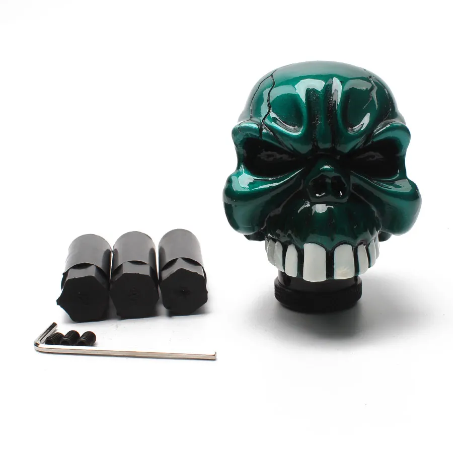 Universal Fit Almost Car Manual Operation Skull Style Car Gear Shift Knob Shifter Lever Resin 5Colors Big Promotions