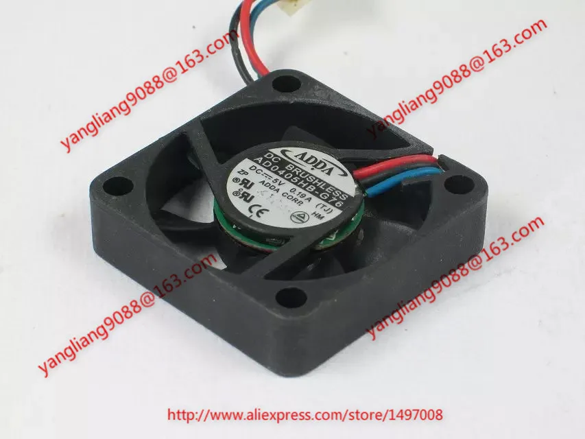 

ADDA AD0405HB-G76 DC 5V 0.19A 3-Wire 40x40x10mm Server Fan