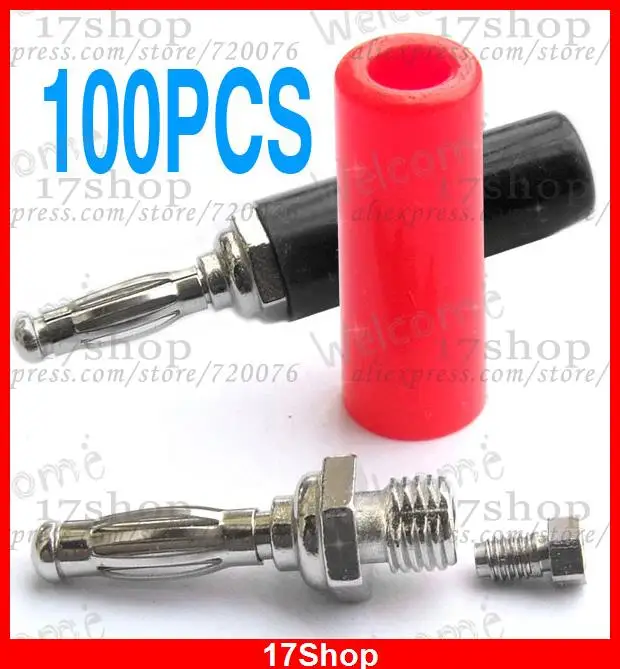 100PCS 4MM banana plug ADAPTER for Binding Post Speaker