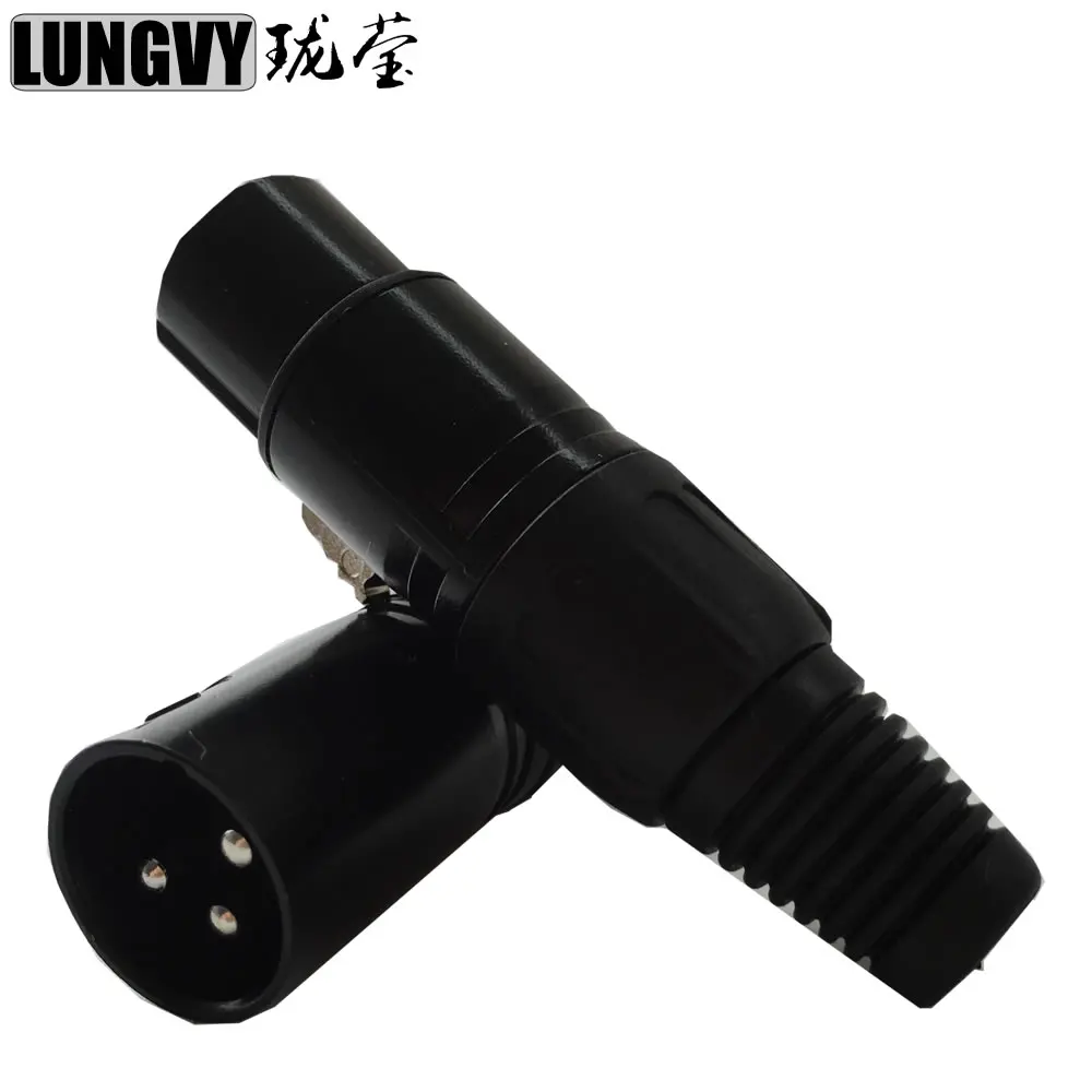 3 Pin Female And Male DMX Lighting Connector XLR Connector