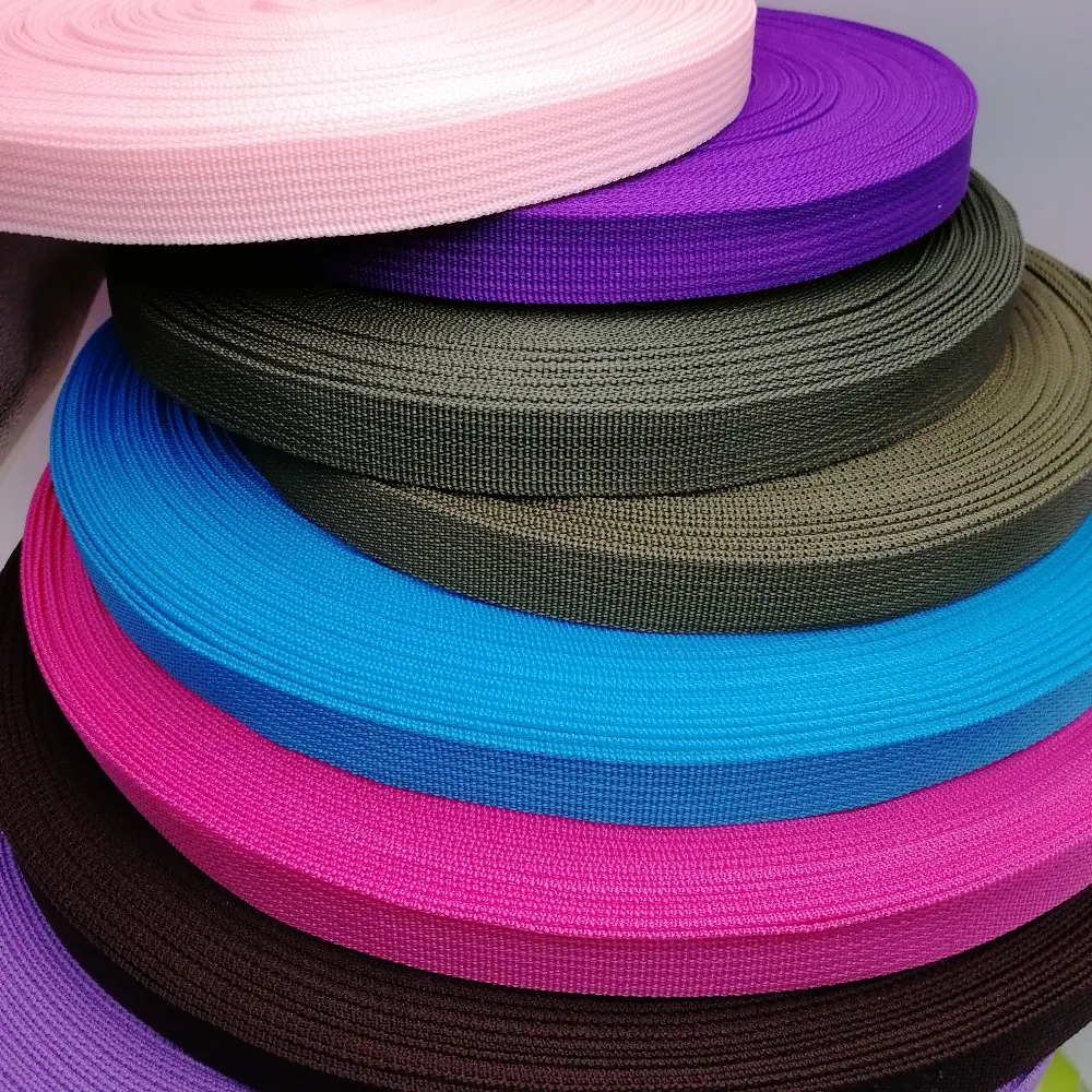 Wholesale 20mm wide Webbing 90 yards polypropylene for Bags Sewing Belt Strapping braided strap dog Collars, Harness & Leads