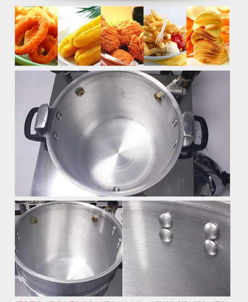 Friteuse électrique commerciale en acier inoxydable MDXZ-16, poulet frit, canard, poisson, viande, légumes, frites, 16l, 1 pièce