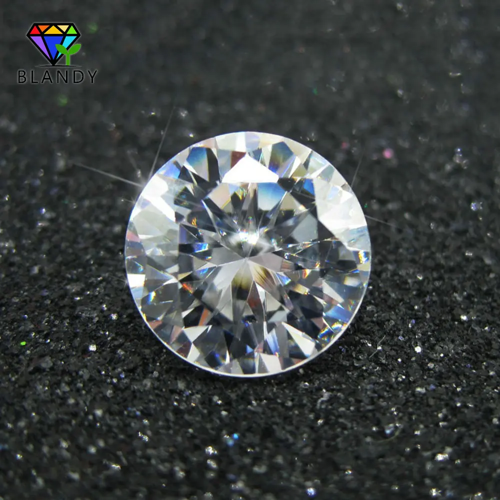 White Cubic Zirconia CZ 1000pcs/lot 5A Quality 0.8~3.0mm Loose Zircon Stone Round Brilliant Cut Synthetic Gems For Jewelry