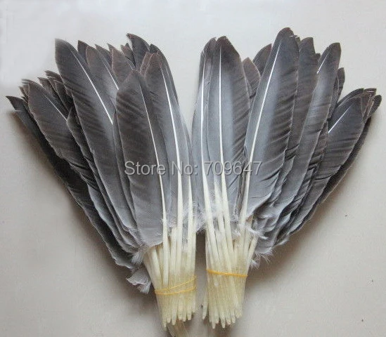 Feathers decoration! Veren! 100Pcs/lot! 22-30cm long Natural Goose Quill feathers,Loose Quality Goose Wing Feathers