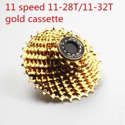 11 Speed 11-28T 11-32T 11-34T Road bicycle bike Cassette 11 Speed Gold silver compatible for sram