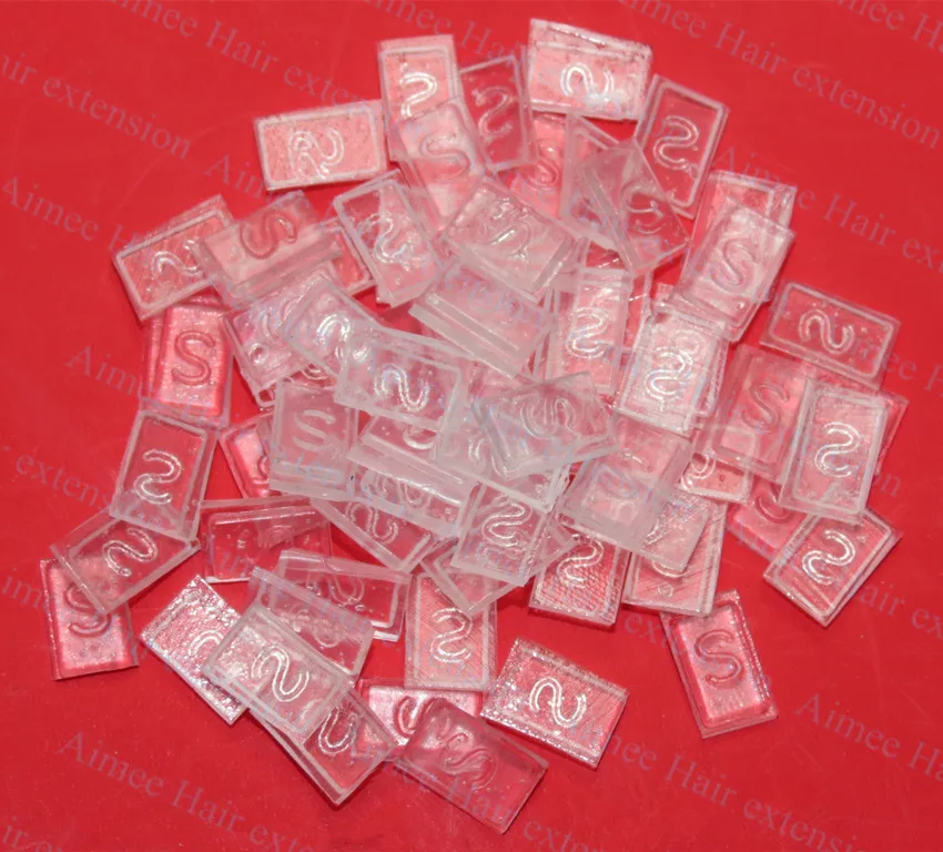 

1000pcs Clear Color Flat tip keratin glue clear transparent color for Fusion Human Hair/keratin hair extension