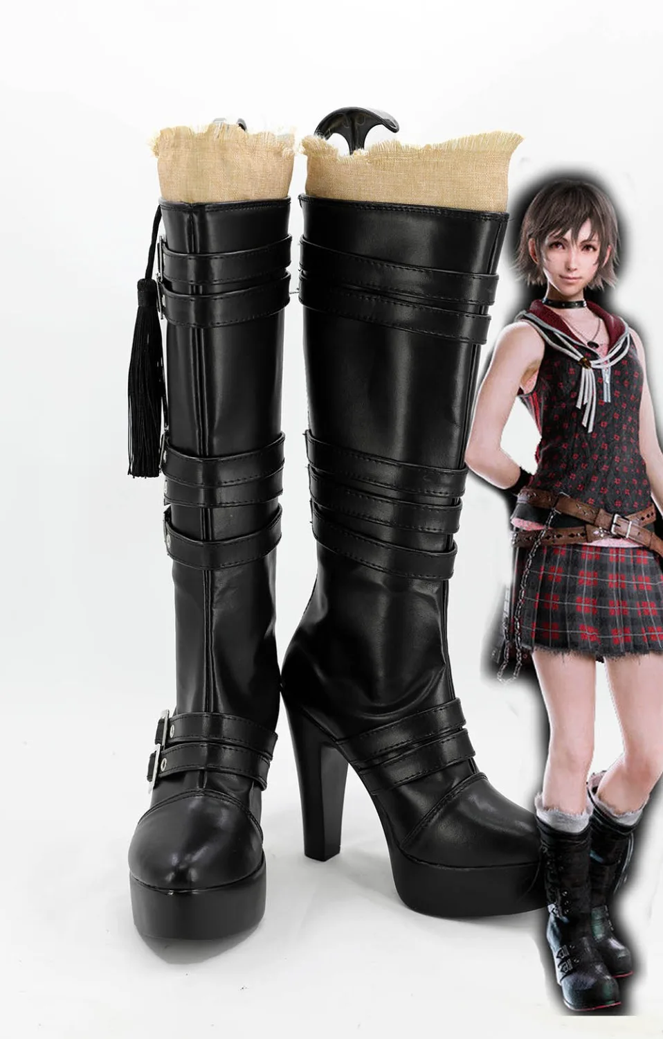 

FF15 Iris Amicitia Cosplay Final Fantasy XV Iris Amicitia Cosplay Boots High Heel Shoes Custom Made