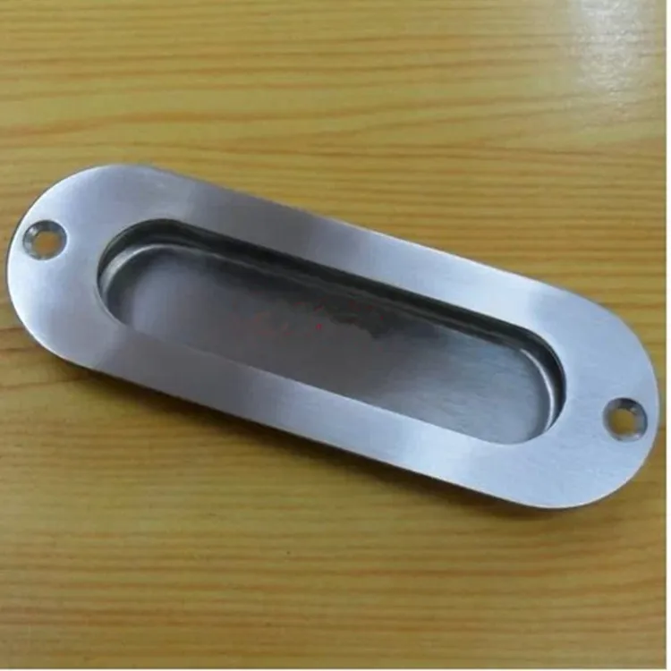 1pcs 120x41mm Cupboard Drawer Door Stainless Steel Oval Pull Handles Silver Tone