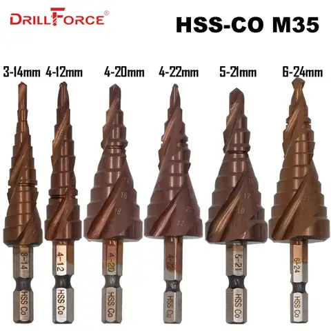 Cobalt Step Drill Bit for Stainless Steel DRILLFORCE