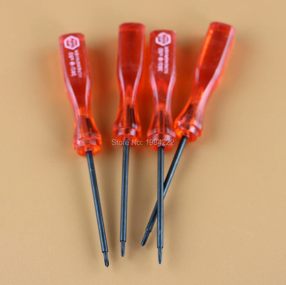 100pcs/lot red 1.5mm + Cross Wing Tri Wing open repair Tool for Nintendo NDS