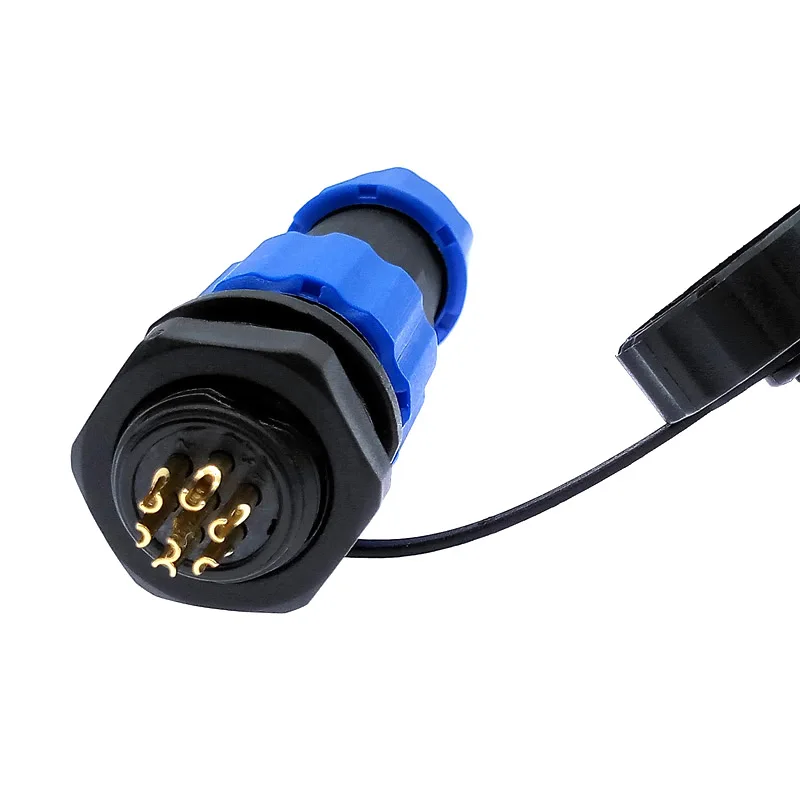 SP13 Waterproof connector IP68 2pin 3pin 4pin 5pin 6pin 7pin cable connectors plug and socket