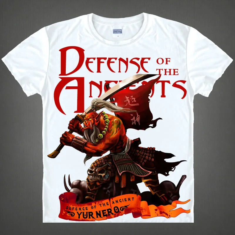 Coolprint Anime Shirt DOTA2 DOTA 2 T-Shirts Multi-style Short Sleeve Shadow Fiend Storm Spirit Cosplay Motivs Hentai Shirts