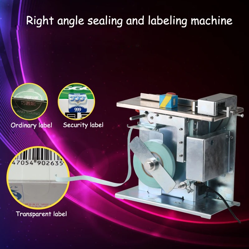 Semi-automatic Small Volume Rectangular Corner Seal Labeling Machine 90 Angle Sealing Tool and Packing Labeling Machine