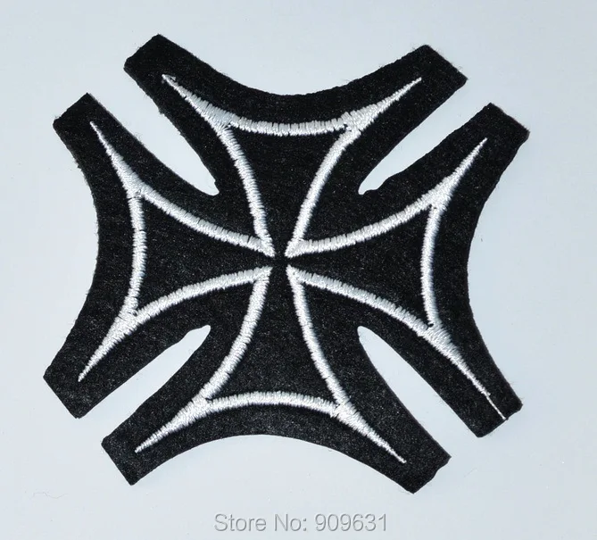 

New ! German Iron Cross military medal WW2 valor war biker iron on patch applique