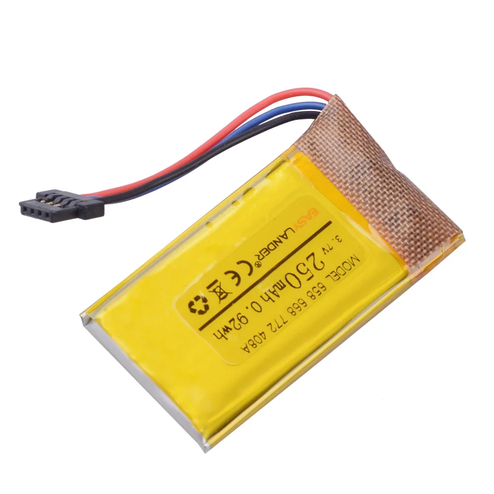 القيادة مسجل 3.7V 250mAh قابلة للشحن ليثيوم بوليمر بطارية ل DVR ميو mivue 368A 526 528 538 536 408A 658 668 688 772 790