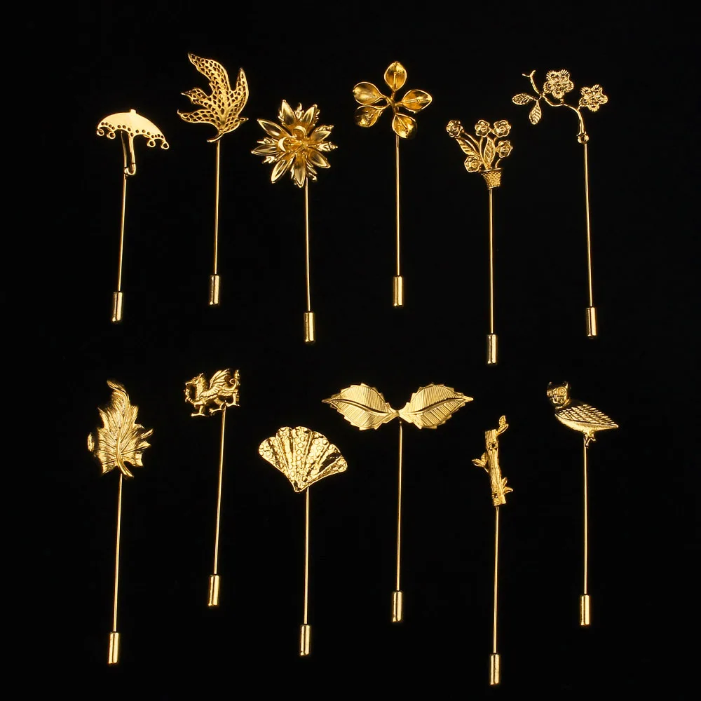 Yeni altın kravat klip erkekler için klasik ölçer kravat klipler alaşım kravat iğnesi altın kravat yaka Pin kristal iş Corbata