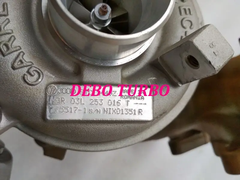 NEW GENUINE GARRETT GTC1244VZ 775517-1 03L253016T Turbo Turbocharger for Golf VI Passat B6 Polo V CAYC 1.6TDI 77KW 09-