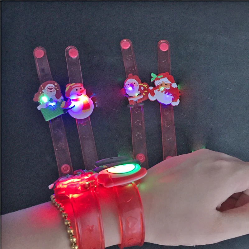 

2018 Sale Gafas Led Led 100pcs Colorful Changing Bracelet Light Flashing Acrylic Glowing Toys For Chrismas Party Accessories