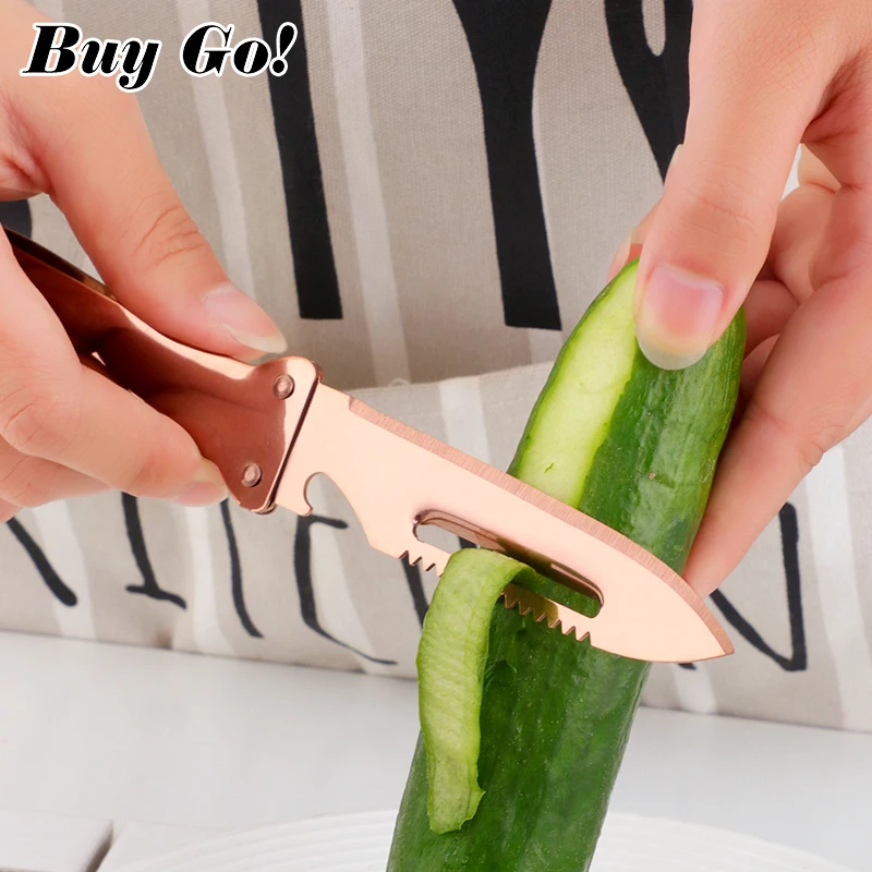 1/2PCS Multi-function Stainless Steel Bottle Opener Peeler Vegetable Fruit Knife Fish Bone Remover Tweezer Puller Tongs Kitchen