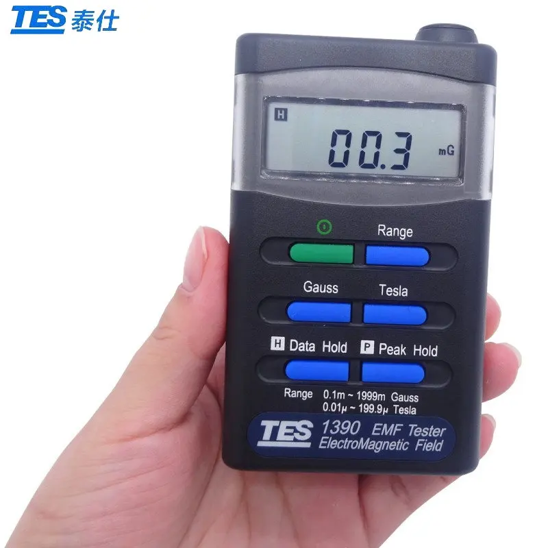 

TES-1390 EMF Tester ElectroMagnetic Field EMF Radiation Levels Tester