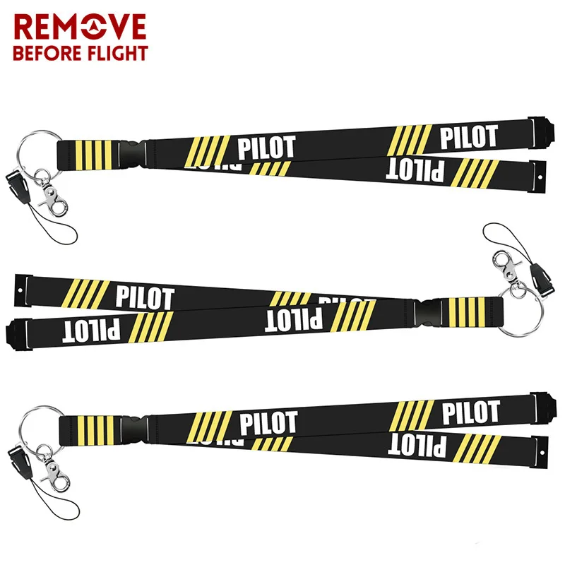 

3 PCS Remove Before Flight Black Pilot Lanyards for Keys Motorcycle Keychain Lanyard Keychain Hanging Pendant turbo keychain