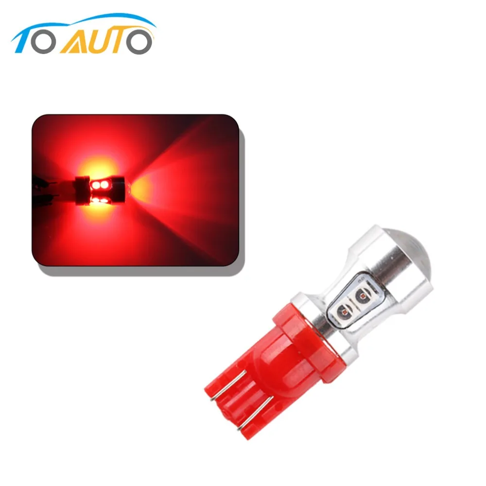 T10 Red Canbus OBC Error Free Bulbs Interior Emitter LED DRL 194 W5W Car lamps External 10-SMD 3030 12V Auto Lights