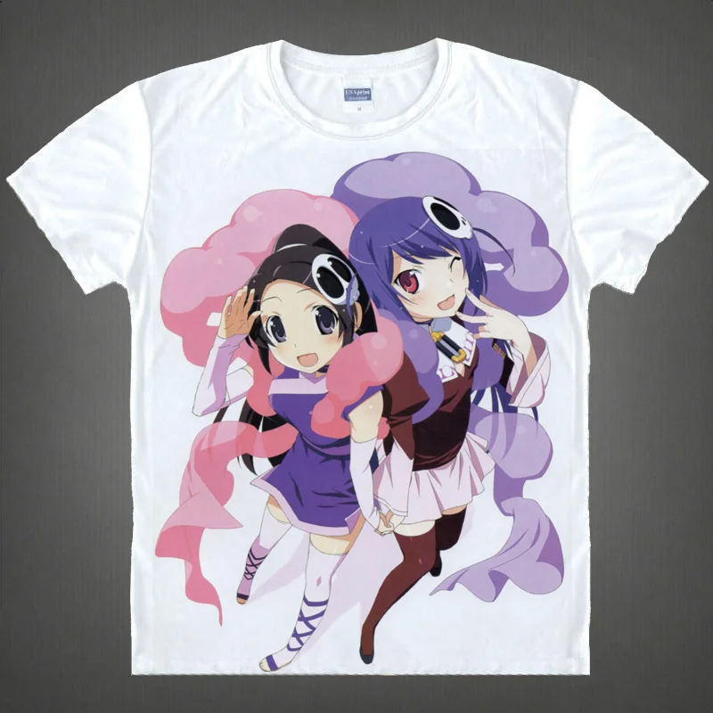 Anime Shirt The World God Only Knows T-Shirts Multi-style Short Sleeve Elsie Haqua Galgame Kaminomi Cosplay Motivs Hentai Shirts