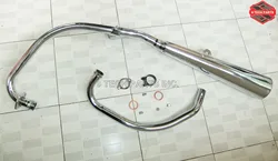 High quality GN250 Exhaust Complete GN 250  Silencer motorcycle Muffler OEM 14305-38360-000