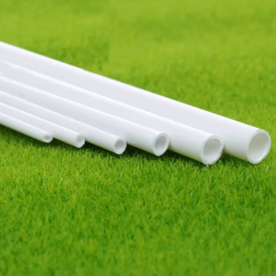 

100pcs/lot Wholesale Diy Handmade Construction ABS Round Pipe Tube Diameter 6mm Length 50cm ABS Plastic Tube Model-making
