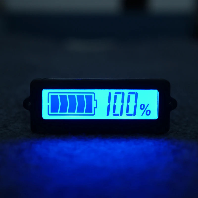 LCD Lithium-Batterie Kapazität Anzeige Blau Display Blei Säure Li-Ion Verbleibenden Power Erkennung Tester 12V 24v 48v für Auto