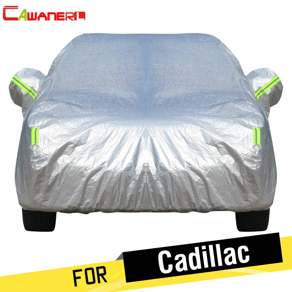 

Cawanerl Thicken Car Cover Outdoor Sun Snow Rain Hail Dust Resistant Cotton Auto Cover For Cadillac Allante ATS BLS Catera CTS