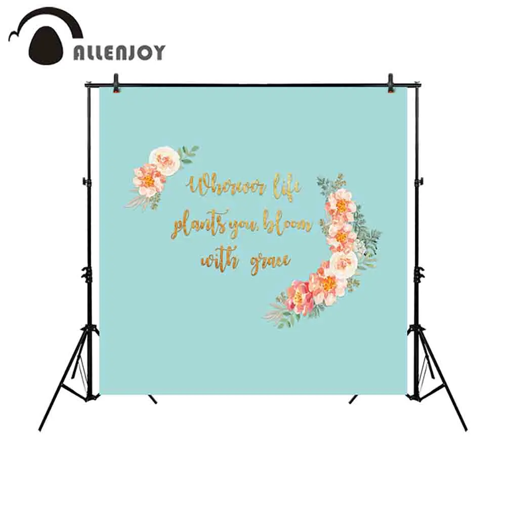 Allenjoy-Fondo para estudio fotográfico, telón de color puro para boda, comunión, bautismo, flores, personalizado, impreso, sesión fotográfica