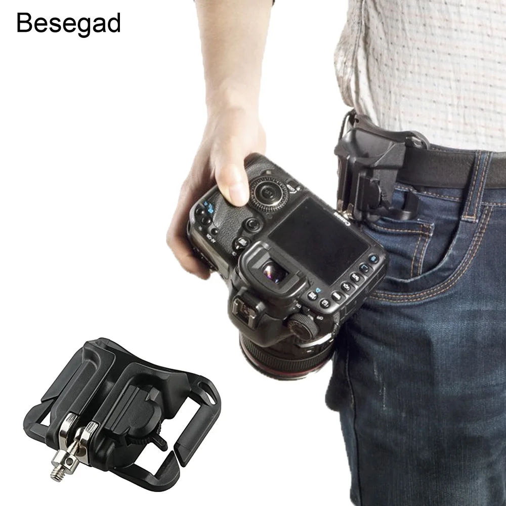 

Besegad Plastic Camera Waist Spider Belt Holster Quick Strap Buckle Button Clip Holder for Carrying 20kg DSLR Digital SLR Camera