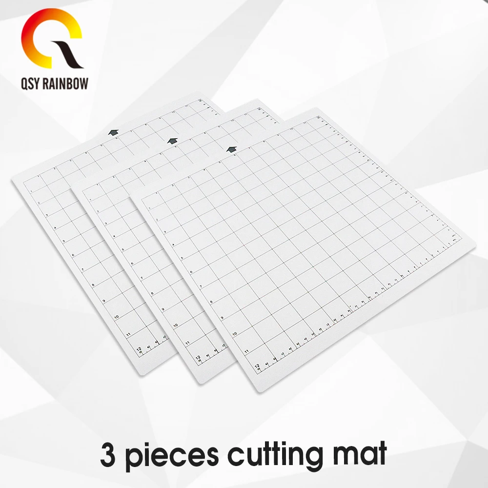 1Pc-5Pcs Replacement Cutting Mat Transparent Adhesive Mat with Measuring Grid 12*12-Inch for Silhouette Cameo Plotter Machine image 2