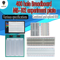 SYB 120 400 500 830 840 1660 MB102 GL-12 Points Solderless PCB Breadboard Mini Universal Test Protoboard DIY Bread Board