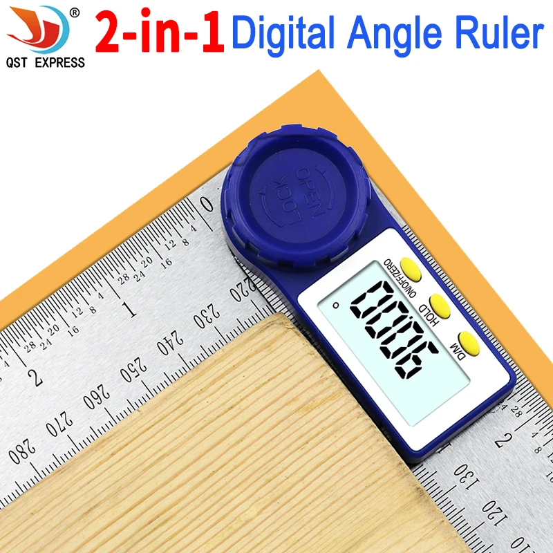 0-200mm 8\'\' Digital Meter Angle Inclinometer Angle Digital Ruler Electron Goniometer Protractor Angle finder Measuring Tool