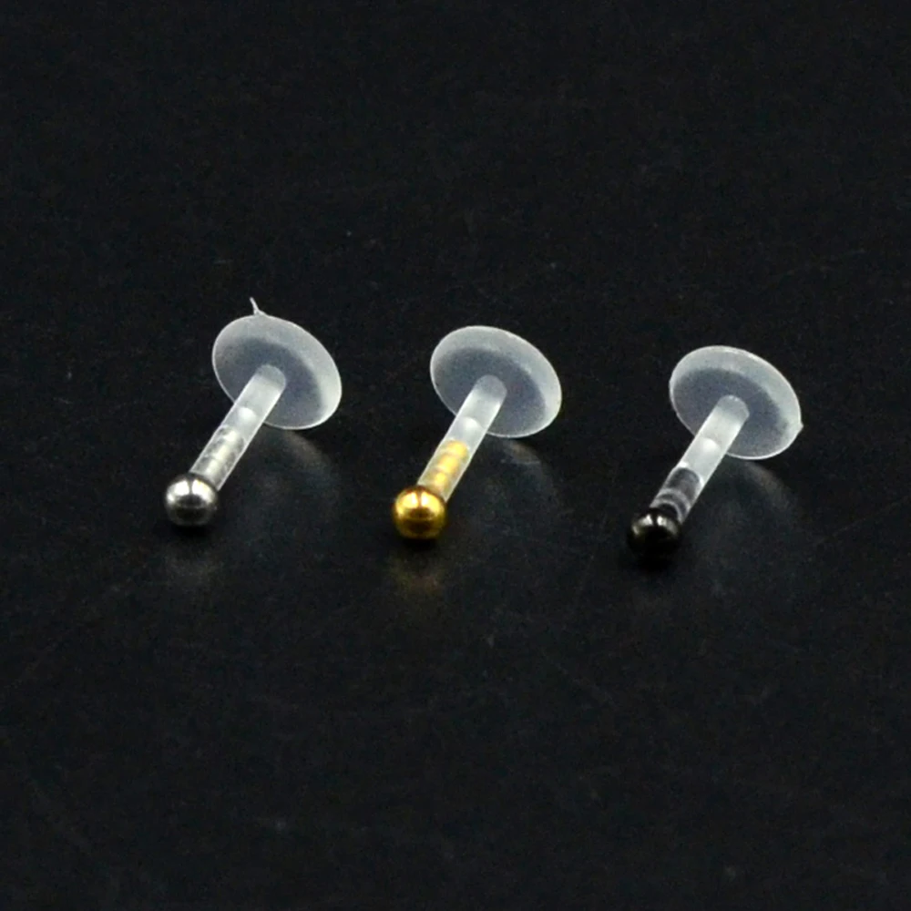 1PC Bioplast Star Sun Ear Tragus Cartilage Piercings Steel Ball Labret Ring Ear Tragus Sexy Body Jewelry Piercing