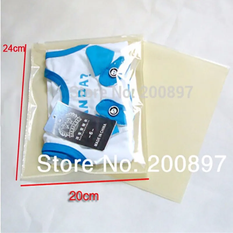 Wholesale 20*24cm beige Clear Self Seal Zipper CPP Plastic Retail Packaging Bag 100pieces a lot