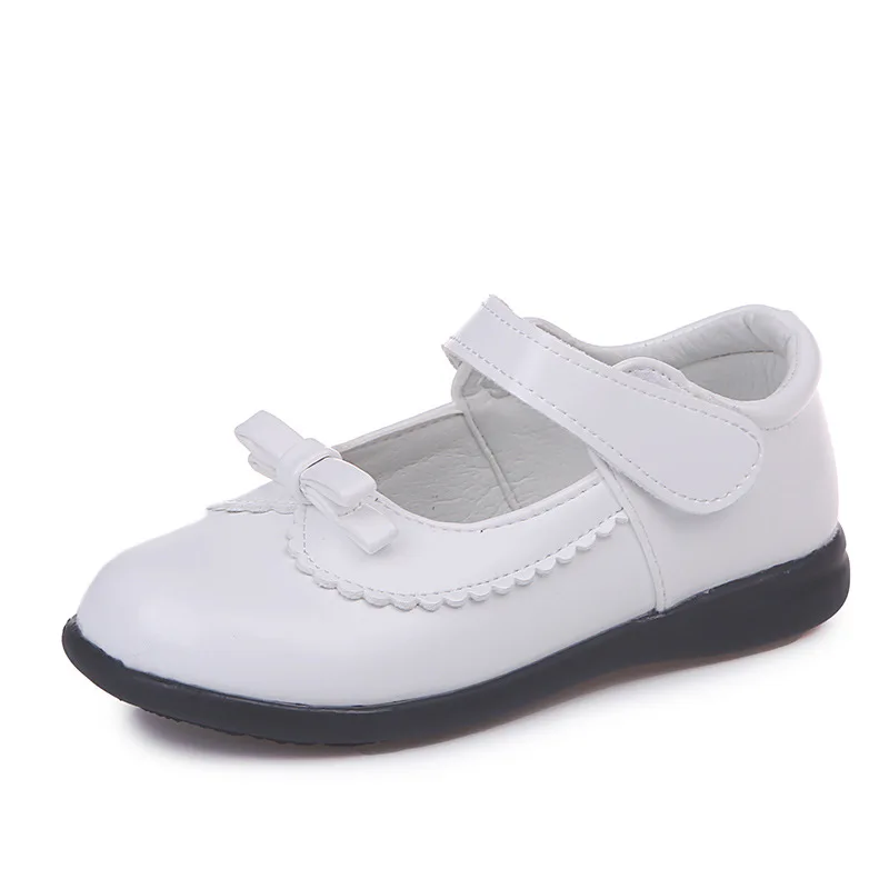 Sapatos de couro para meninas, Sapatos de vestido preto para crianças, Sapatos escolares para crianças, Estudante, 4 T, 5 T, 6T, 7 T, 8 T, 9 T, 10