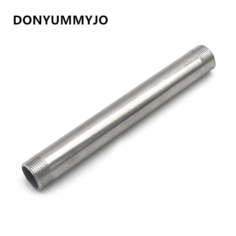 

DONYUMMYJO 1 шт. нержавеющая сталь SS304 1/2 'Мужской x 1/2' Мужской фитинг с резьбой 200 мм BSPT фитинги для труб