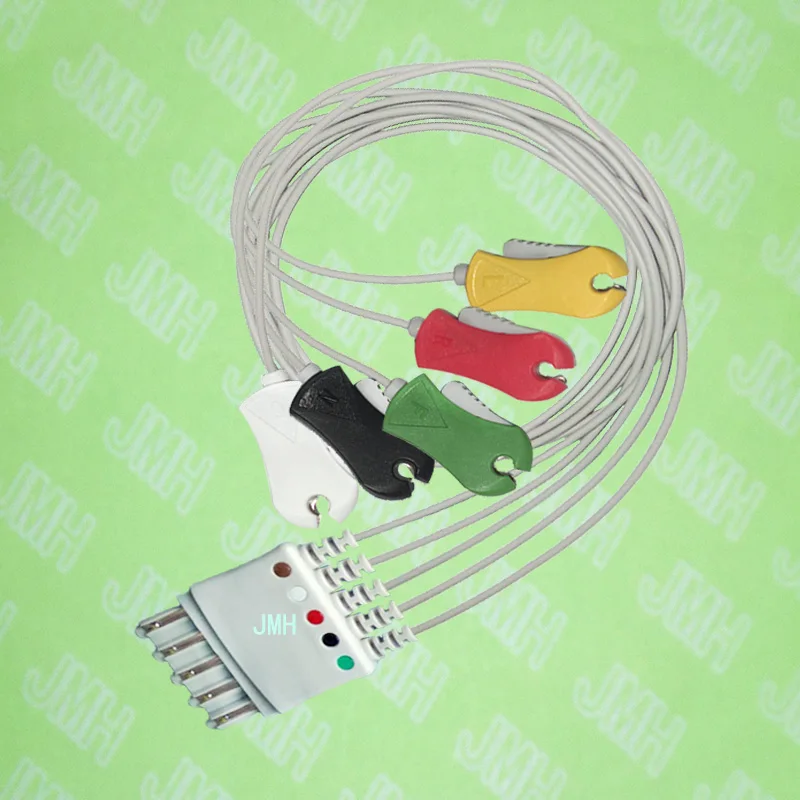 

Compatible with HP M1971A ECG 5 lead leadwires of Clip,AHA or IEC.