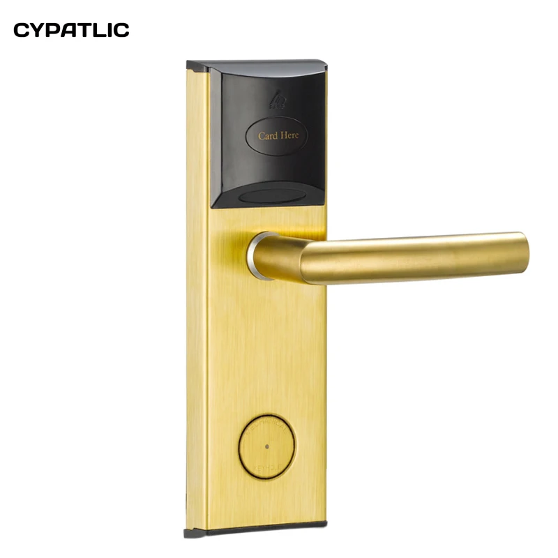 RF card hotel door lock , hotel key card lock system , electric lock with card reader